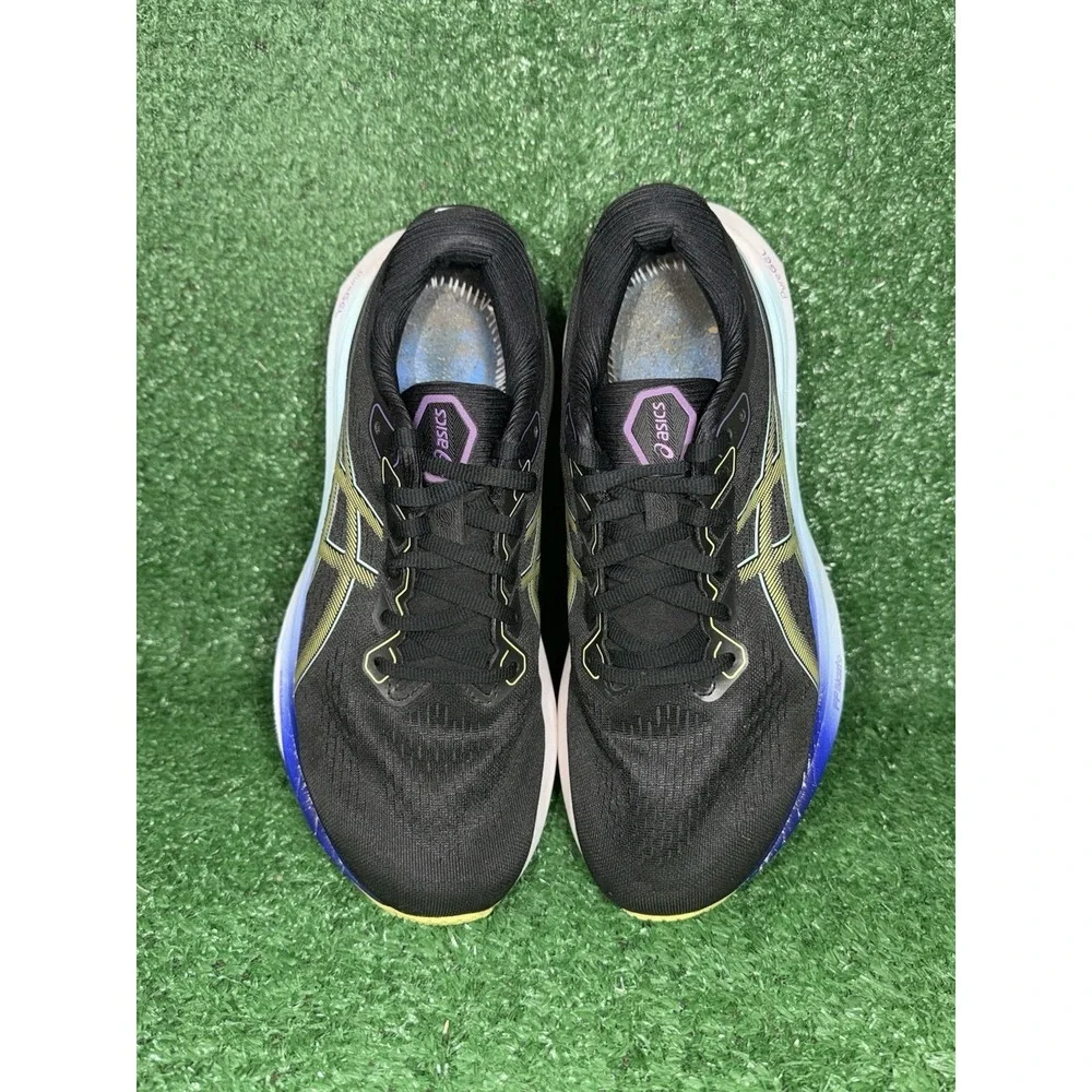 ASICS Gel-Kayano 30 Women Size 10 Black Blue Running Shoes Gym Sneakers 1012B357